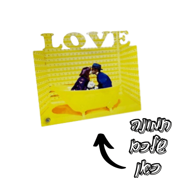 מעמד עץ LOVE עם הדפסת תמונה אישית