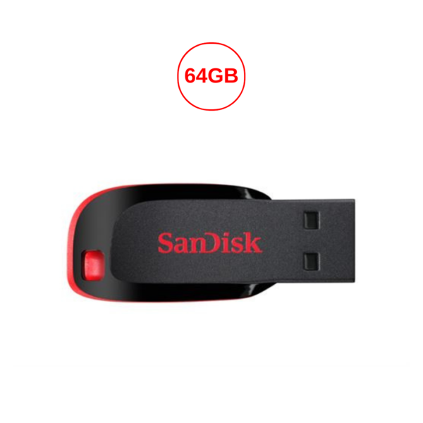 דיסק און קי 64 ג'יגה SanDisk Cruzer Blade זיכרון נייד