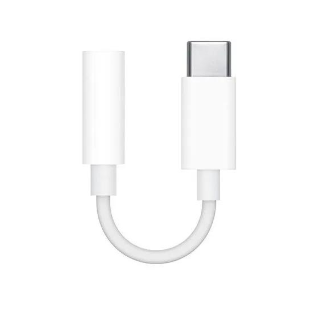 מתאם אוזניות USB Type C לחיבור Apple PL 3.5mm מקורי יבואן רשמי לחיבור כבל אוקס אוזניות או רמקולים